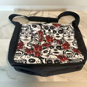 Dickies Skulls and Roses Messenger/Laptop Bag